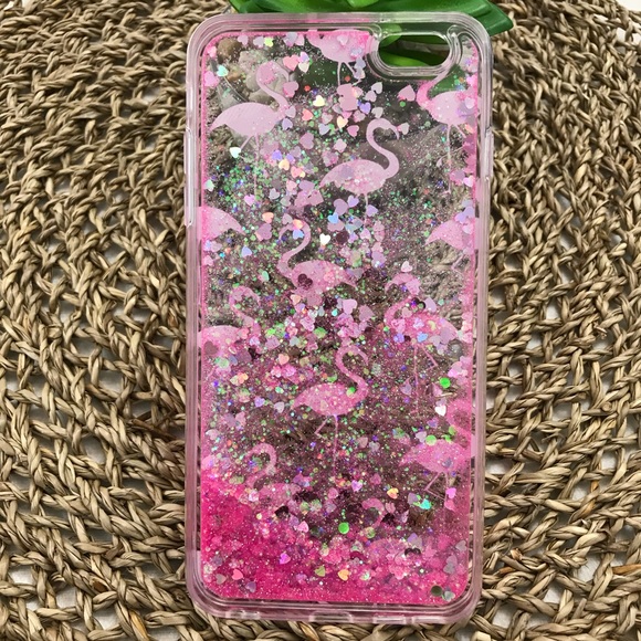 Iphone Flamingo Liquid Glitter Phone Case - Picture 6 of 8